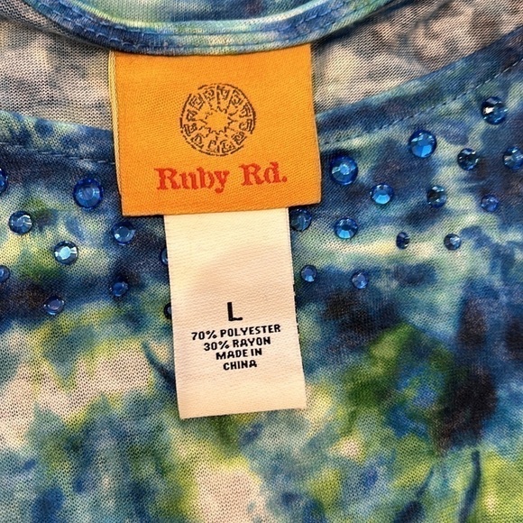 Ruby Rd firework tie-dye top - Picture 6 of 6